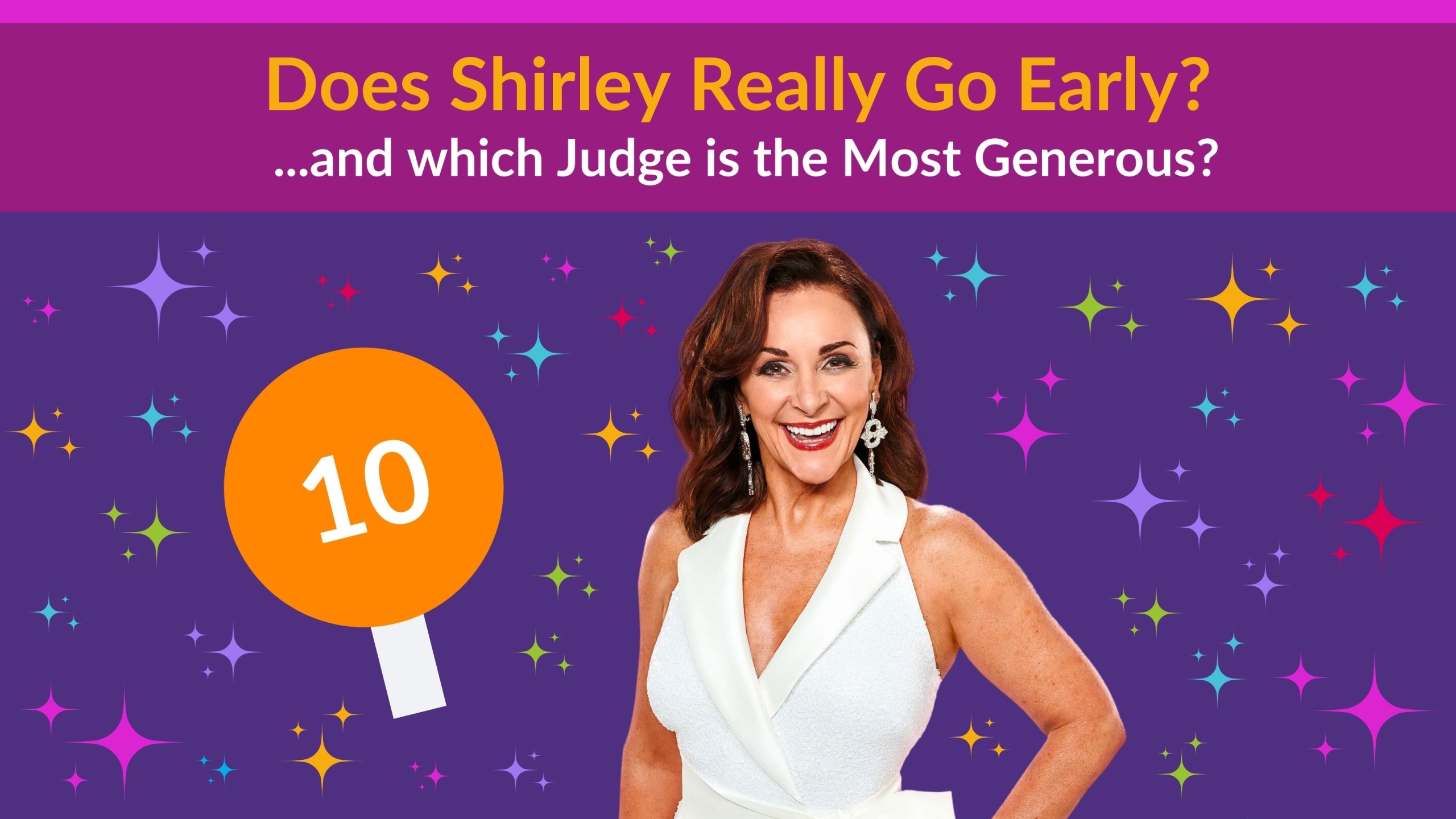 Shirley Ballas and a ten paddle
